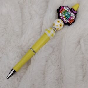 Yellow Teacher Pen with Fun Topper